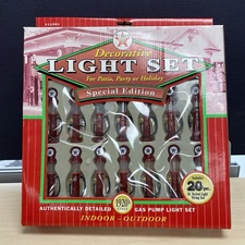 TEXACO DECORATIVE SET 1920'S GAS PUMP 20 INDOOR OUTDOOR HOLIDAY Light Covers**