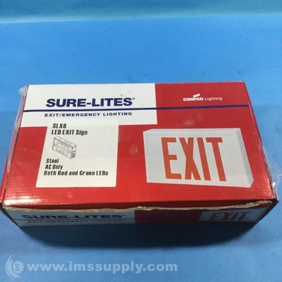 Cooper Lighting SLX6 LED Exit Sign FNOB