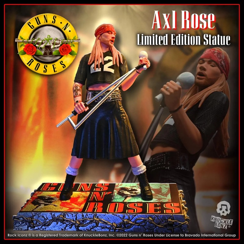 Axl Rose Knucklebonz Rock Icon Statue/Brand New