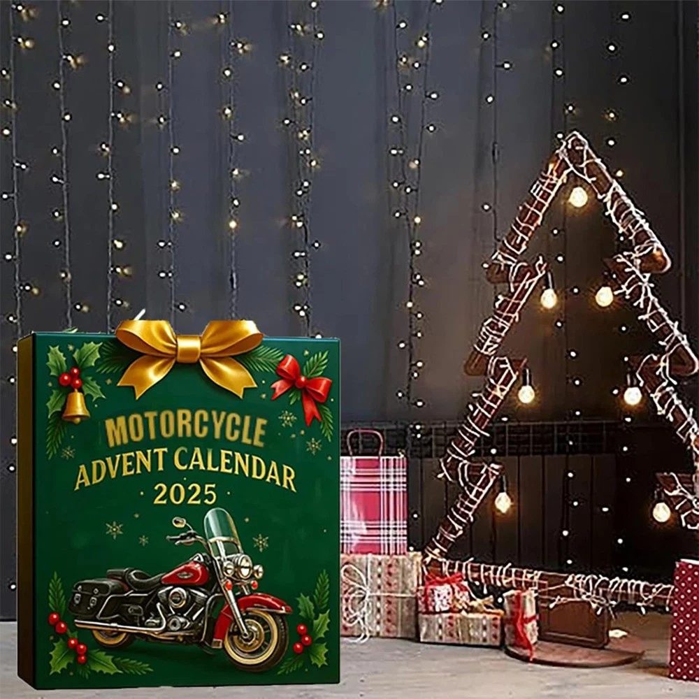 Christmas Countdown Calendar Surprise Blind Box - Motorcycle Model