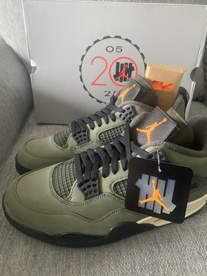 Undefeated Air Jordan 4 Retro 2025 sz10M