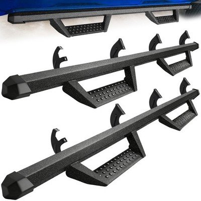 Fit 07-21 Toyota Tundra Crew Max 4'' Nerf Bar Running Board Drop Side Step Hoop