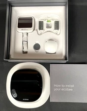 ecobee - Smart Thermostat with Voice Control - Black Model: EB-STATE5-01 - Used