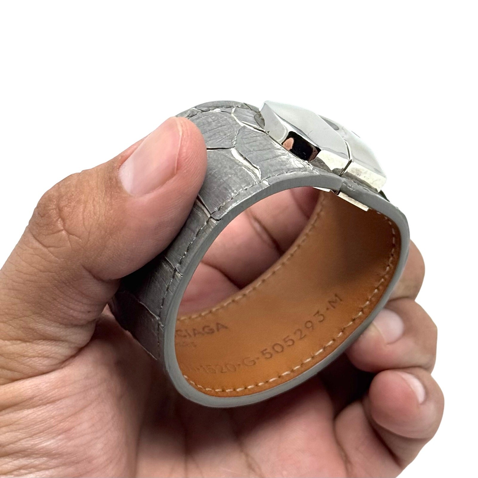 Balenciaga Python Bracelet - image 11