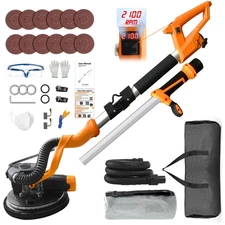 Electric Drywall Sander (1050W) With Vacuum, Heavy Duty Drywall Sander with L...