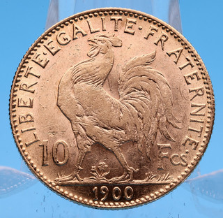 Frankreich 10 Francs 1900 Marianne Coq 3 23 Gramm 900 Gold Vz