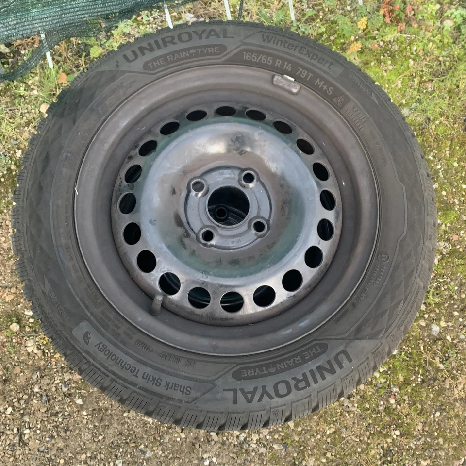 Winterräder Opel Karl Stahlfelgen Winterräder 165/65 R14 79T RDKS - Bild 2 von 2
