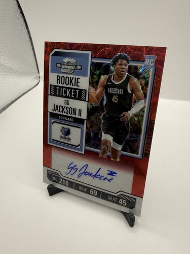 2023-24 Panini Contenders Optic - Rookie Ticket Auto GG Jackson II Red #121 - Picture 2 of 8