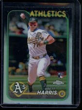 2024 Topps Chrome Update Brett Harris Refractors Oakland Athletics #USC183