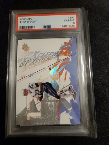 2003 SPX TOM BRADY #102 PSA 8