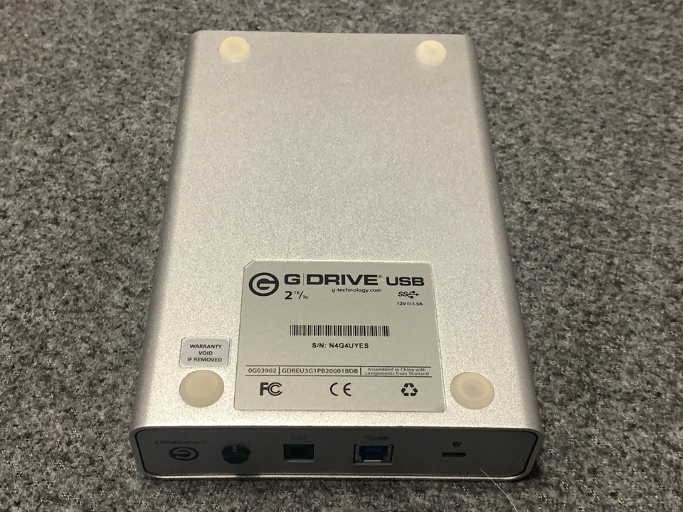 G-Technology G-Drive 2TB External Hard Drive 0G02529 USB 3.0 W/ - FOR PARTS - Image 2 of 3