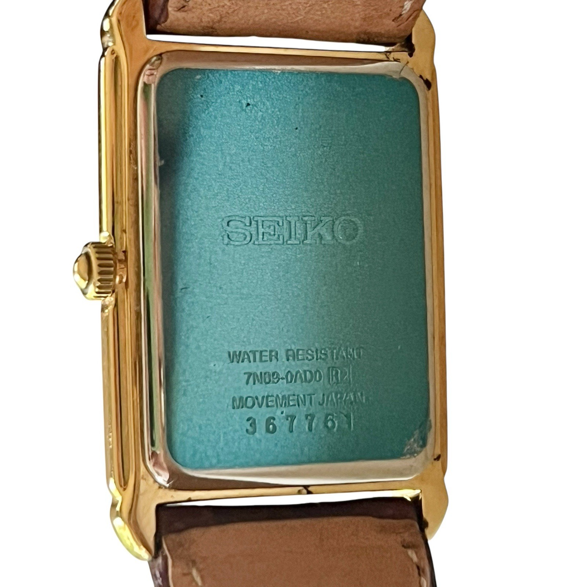 Seiko Quartz Vintage Tank Watch 7N89-0AD0 Working New Battery | eBay