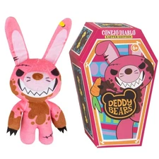 Deddy Bears Conejo Diablo Easter Toy Plush in Coffin Box 14cm x 9cm