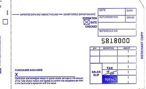 50 SHORT 2 PART Credit Card Manual Imprinter Sales Slip Paper Draft Forms