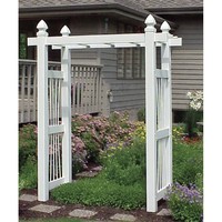 Dura-trel Courtyard Vinyl Arbor on sale Dura-trel Courtyard Vinyl Arbor on sale