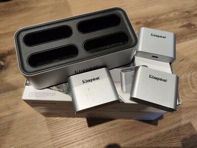 Kingston Workflow mit drei Adaptern   USB-C, USB 2.0, microSD- und SD-Kartenlese