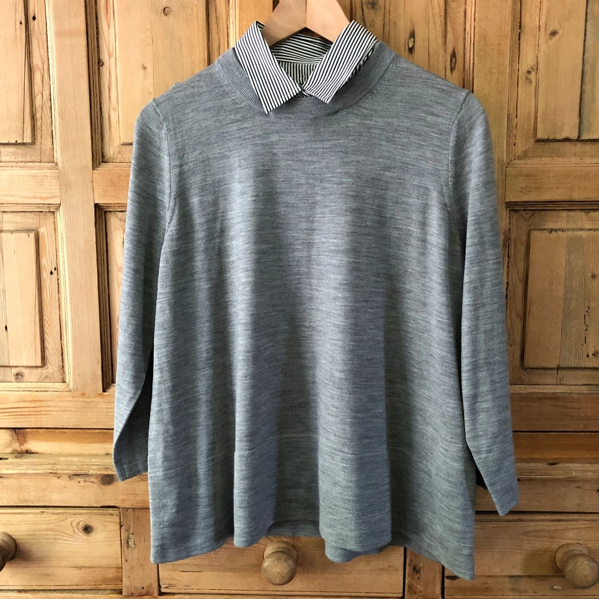 AS IS Kate Spade Broome Street Large Gray Wool Sweater