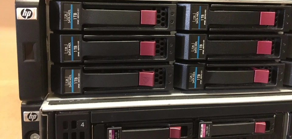 HP C3000 G2 8x BL460c G7 96-Cores 512GB RAM 24TB 1Gbit iSCSI Blade SAN Solution - Image 2 of 4