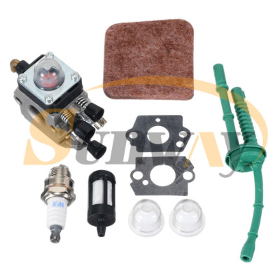 Carburateur Compatible Stihl FS38/45/55/75/80/85 - Kit Complet Avec Filtres, Tuyaux, Bougie - Remplacement Direct
