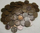 2 ROLLS OF 1911 P PHILADELPHIA LINCOLN WHEAT CENTS FROM PENNY COLLECTION LOT SET