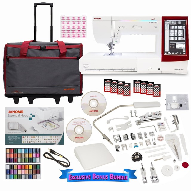 Janome Memory Craft 14000 Sewing Embroidery and Quilting Machine