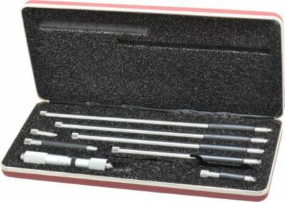 Starrett 4 to 24'' Range, Satin Chrome Coated, Mechanical Inside Tubular Micro...