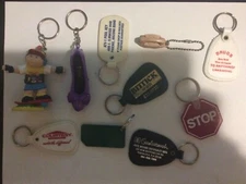 Lot Of 10 Keyrings Keychains