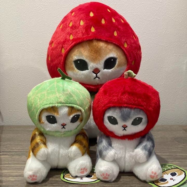 Mofusand Fruit Nyan Strawberry Cat Same Nyan BIG Plush Doll 3set