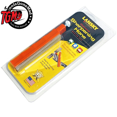 Lansky Medium 280Grit Diamond Hone Stone Knife Sharpener Sharpening System LDHMD