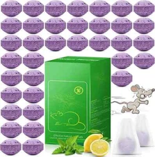 Rodent Mice Repellent - 36Pcs Peppermint Oil Mouse Repellent Balls For Rats Mice