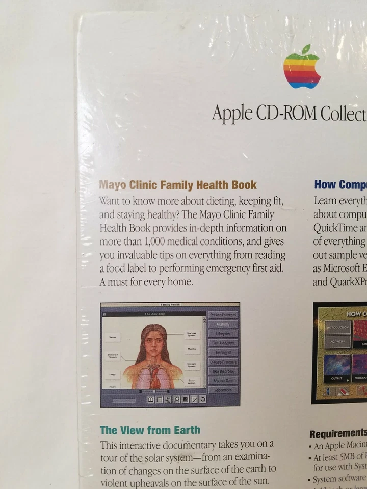 1994 APPLE CD-ROM Collection Encyclomedia  Mayo Clinic View from earth Computers - Image 4 of 4