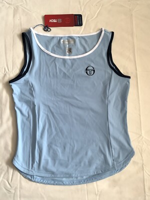 Tenue De Tennis Sergio Tacchini – Jupe-short Et Débardeur Bleu – Taille M – Parfait Pour Le Court