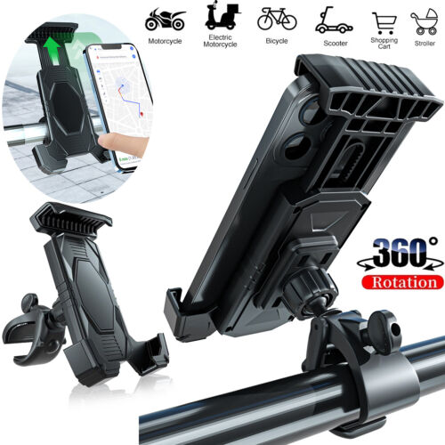 360° Rotation Bicycle Cell Phone Holder Motorcycle MTB Bike Mount GPS Bracket