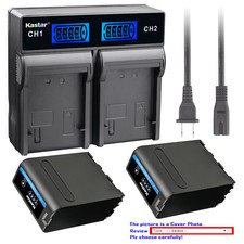 Kastar Battery LCD Rapid Charger for Sony NP-F970 CN-126 CN-160 LED Video Light