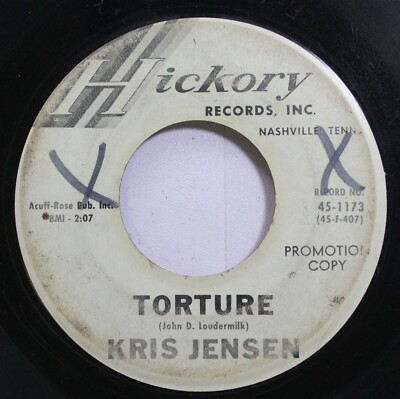 Rock Promo 45 Kris Jensen - Torture / Let'S Sit Down On Hickory