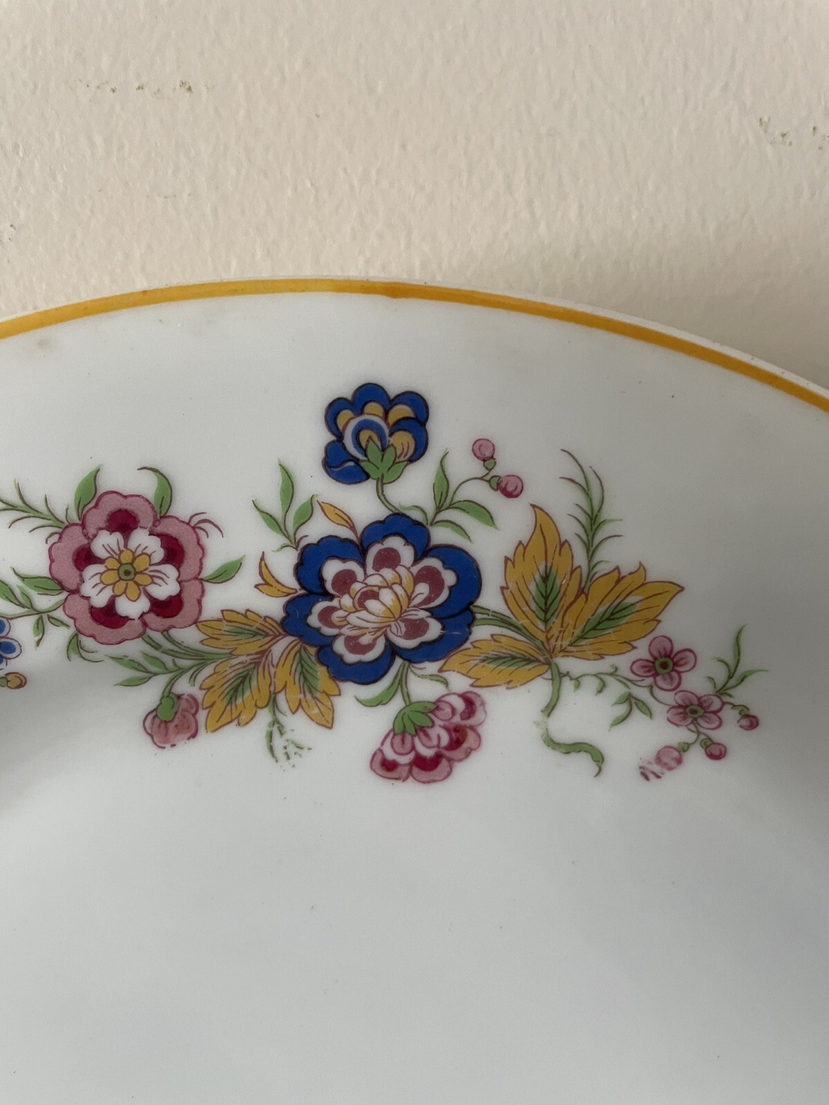Haviland Limoges LORRAINE Blue Pink Floral Dinner Plate 9.75" EUC 6 Available