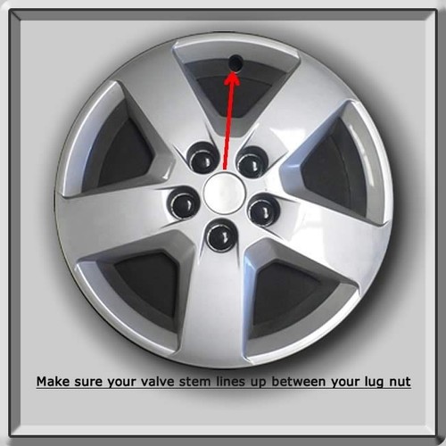Set Of 4 16" Silver Bolt On Chevy Chevrolet HHR hubcaps 2007-2011 Wheel Covers - Picture 2 of 3
