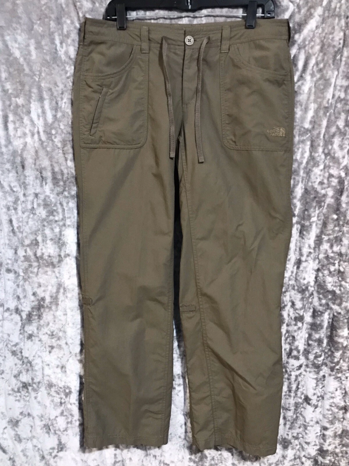 The North Face Women Horizon Utility Pant/Capri Roll Up Outdoors Taupe Green 10