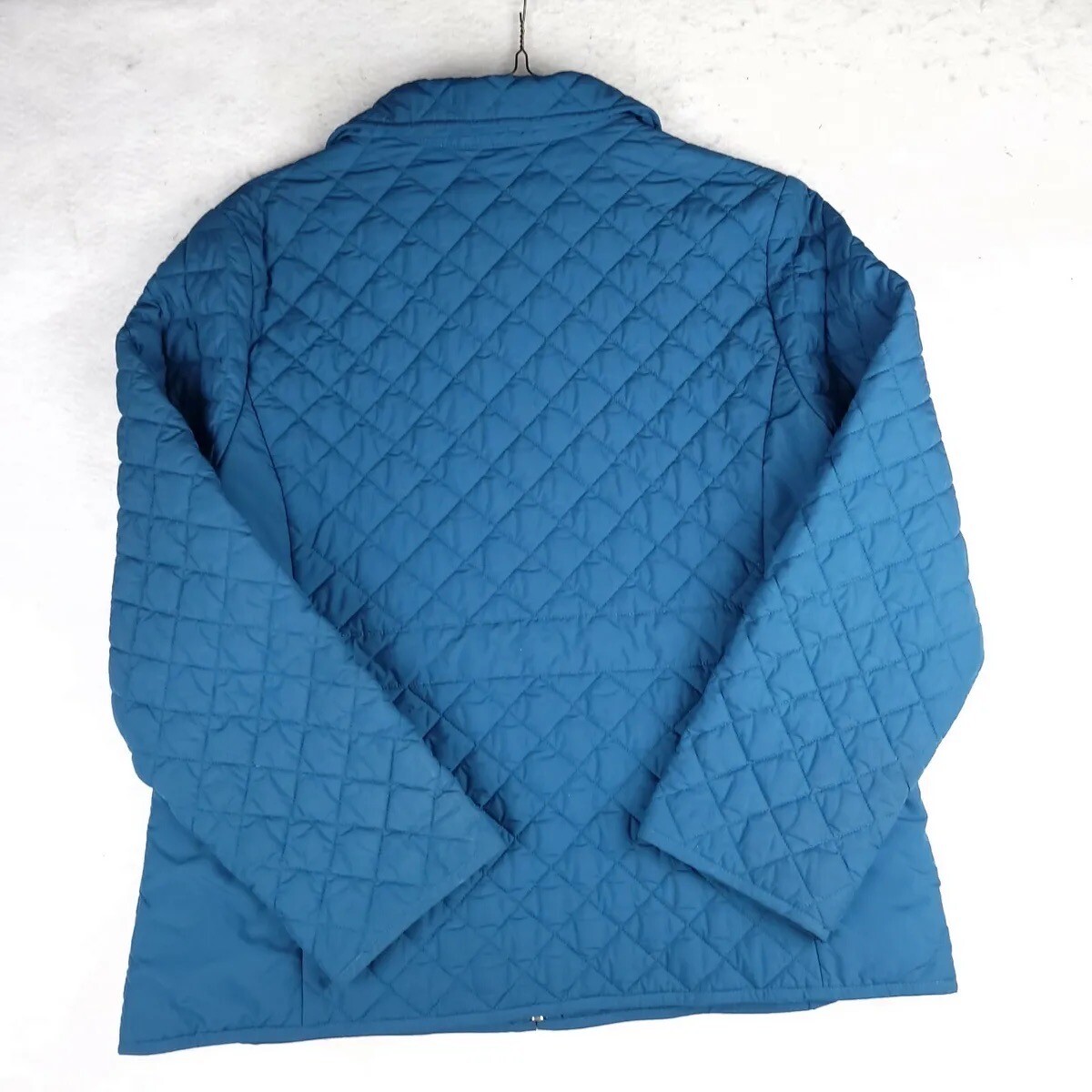 Pendleton Puffer Diamond Quilted Jacket Blue Full… - image 5