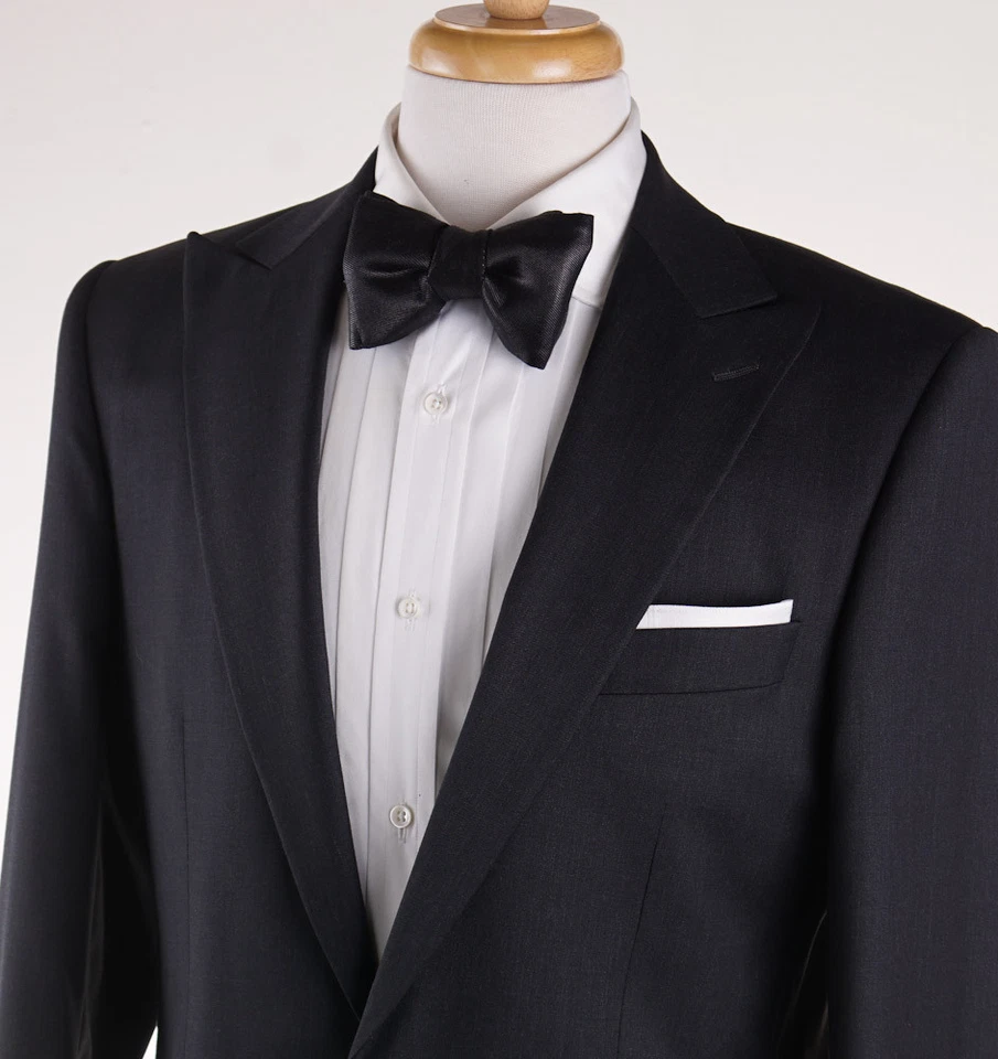 NWT $1375 LUBIAM (L.B.M. 1911) Charcoal Gray Wool Tuxedo Classic-Fit 36 R Suit - Image 2 of 4