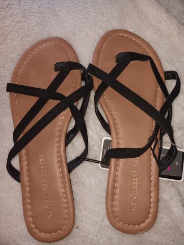 Charles Albert Open-Toe Sandals Mara Slip On Slides Pick Size Color & Style - Afbeelding 1 van 22
