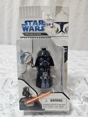 2008 Stak-Em's Star Wars Darth Vader 2.5'' Key Chain NEW SEALED