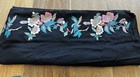 Black Cashmere Pashmina Flower Embroidered Bordered Shawl — photo 2