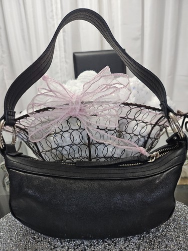 Express black hobo purse bag with o ring rhinestones - Picture 3 of 8