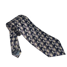 Giorgio Cosani Men's Neck Tie Geometric 100 Silk Italian Hand Made 59.50"x4"