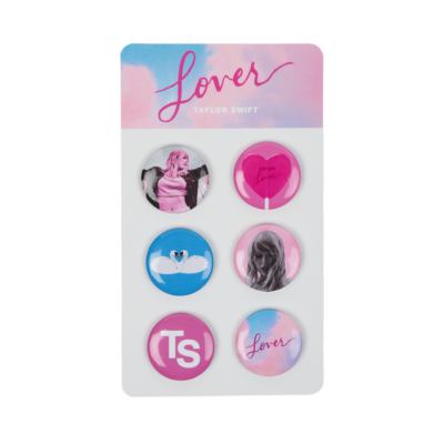 TAYLOR SWIFT OFFICIAL LOVER ALBUM PIN SET VALENTINES 2022 RARE