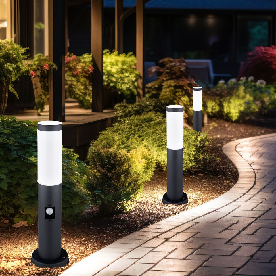 Applique Da Esterno Con Sensore Di Movimento In Acciaio Inox Argento 92753992 - Foto 7