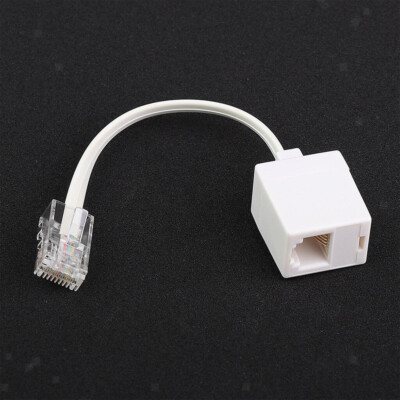 1/3 x Telefon Modem Splitter Kabel RJ45 auf RJ11 Telefonkabel Adapter Konverter