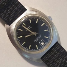 Men's Watch "KOHA" Vintage 1960 Military Automatic German's All Steel 37mm 25J