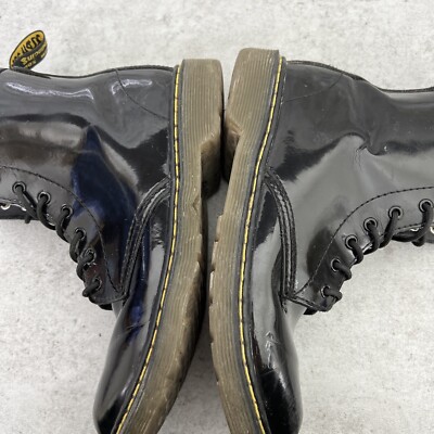 Dr. Martens Delaney Boots Black Patent Size 4 US 36 EU  display picture 1